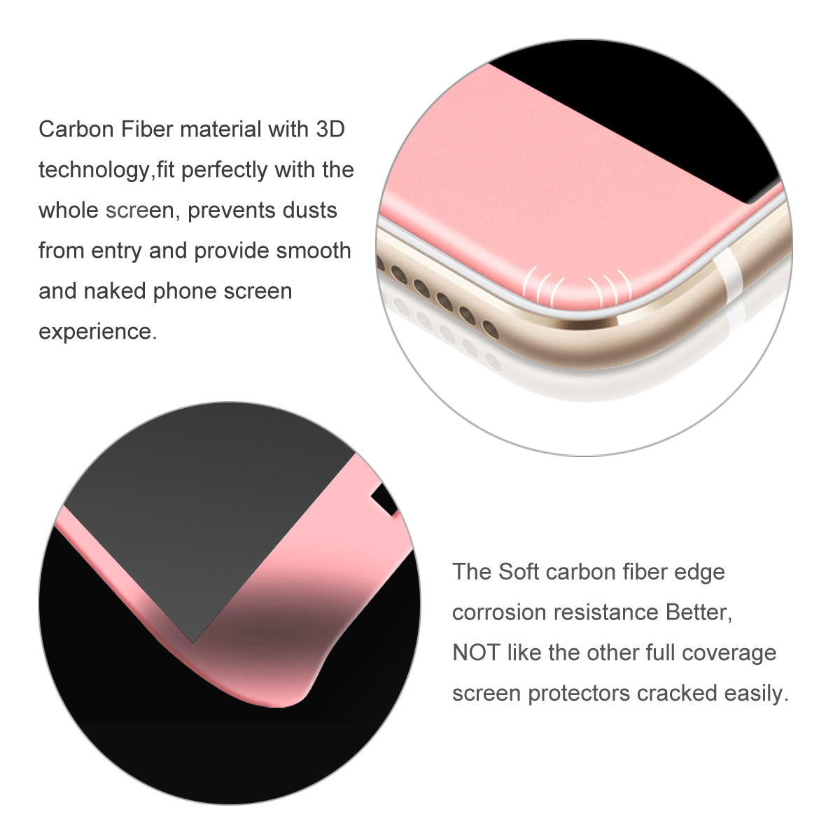 ENKAY-Anti-Spy-3D-Arc-Edge-026mm-9H-Carbon-Fiber-Tempered-Glass-Screen-Protector-for-iPhone-7-Plus-1162558-5